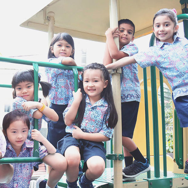Students In The Playground At North Jakarta Intercultural School